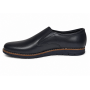 pantofi barbati bleumarin din piele naturala tip slip-on cu talpa confort 330EBLUE
